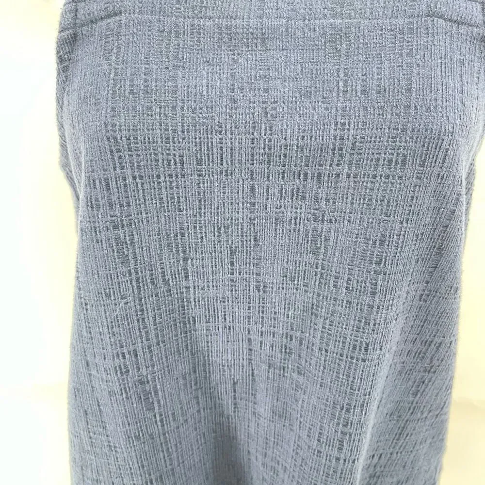Madewell Womens Tank Top Sleeveless Cross Strap Stretch Square Neck Blue Small